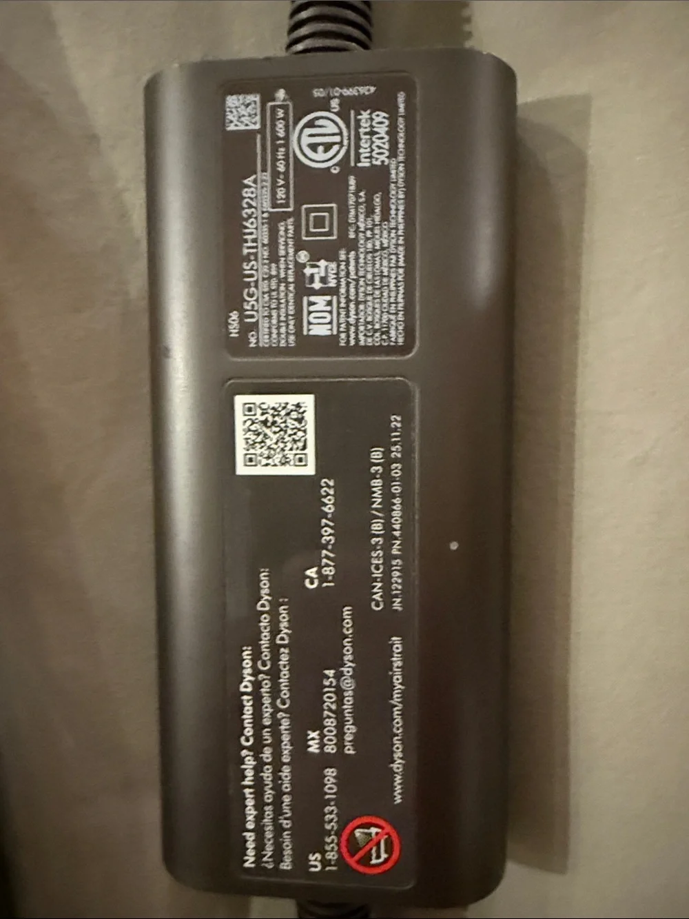 Dyson hair straightener
